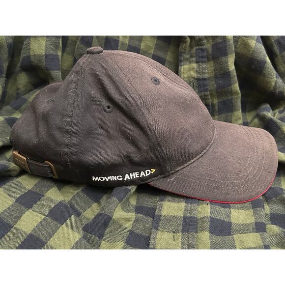 CAT K-Series Wheel Loaders Hat Adjustable Black Red Bill Industrial Trucker Cap - Picture 3 of 5